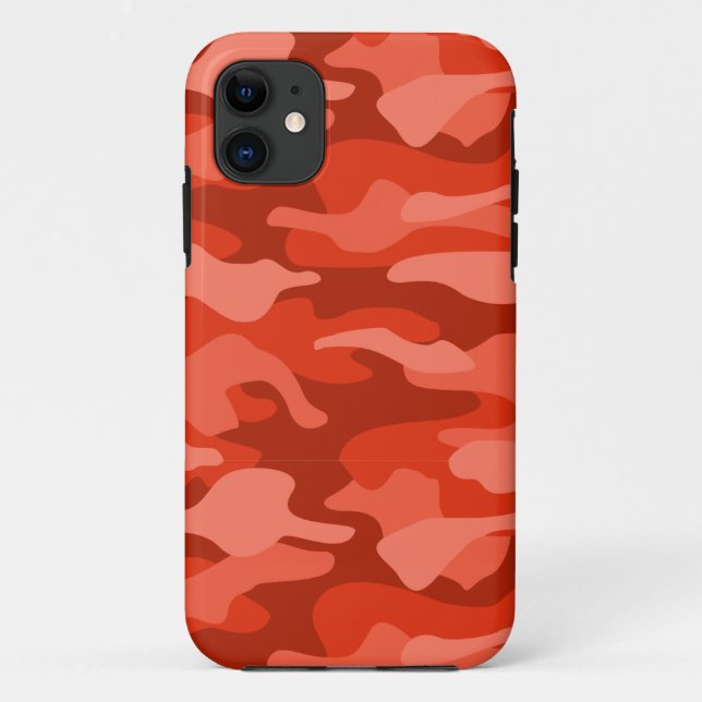 Coques Case-Mate iPhone Camo monochrome Soda orange (Dos)