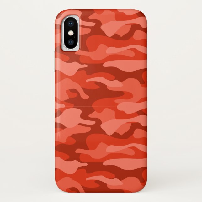 Coques Case-Mate iPhone Camo monochrome Soda orange (Dos)