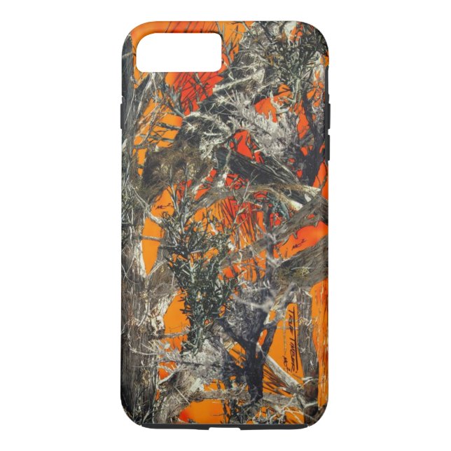 Coques Case-Mate iPhone Camo orange lourd (Dos)