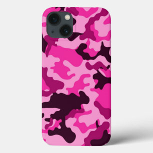 iPhone 13 Coque Camo rose