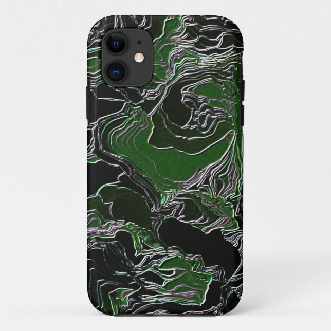 Coques Case-Mate iPhone Camo vert   (Dos)