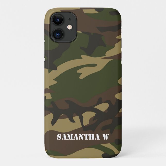Coques Case-Mate iPhone Camo vert Dusty (Dos)