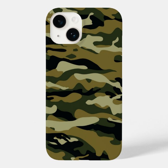 Coques Case-Mate iPhone Camo vert foncé (Verso)