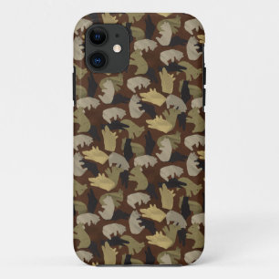Case-Mate iPhone Case Camouflage animal Silhouette Brown