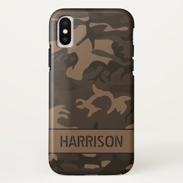 Coques Case-Mate iPhone Camouflage Brown (Dos)