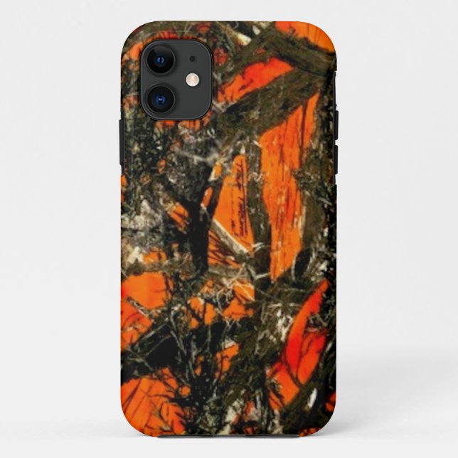 Coques Case-Mate iPhone "Camouflage de branche d'arbre orange " (Dos)