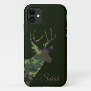Case-Mate iPhone Case Camouflage Deer Stag in Khaki Green Animal Art