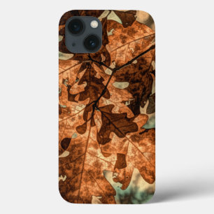 iPhone 13 Case camouflage Feuilles d'automne Orange Chute Foliage