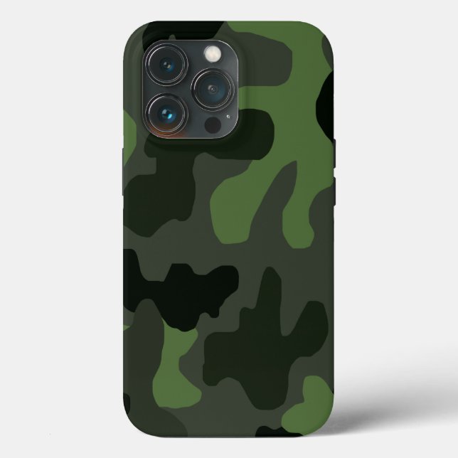 Coques Case-Mate iPhone camouflage gris vert foncé no.14 imprimer (Verso)