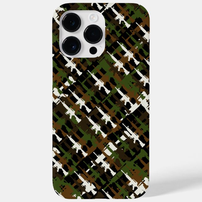 Coques Case-Mate iPhone Camouflage militaire Fusil GI Style Cool Camo (Verso)