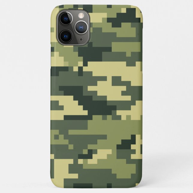 Coques Case-Mate iPhone Camouflage numérique en bois à 8 bits / Camo (Dos)