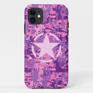 Coque Case-Mate Pour iPhone Camouflage numérique rose-chaud