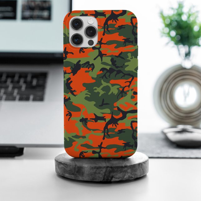 Coques Case-Mate iPhone Camouflage orange et vert, Militaire, Armée (Créateur téléchargé)