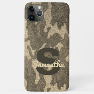Case-Mate iPhone Case Camouflage Parties scintillant d'or Décor de camio