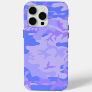 Coque iPhone 15 Pro Max Camouflage Pastel Blue Motif Abstrait