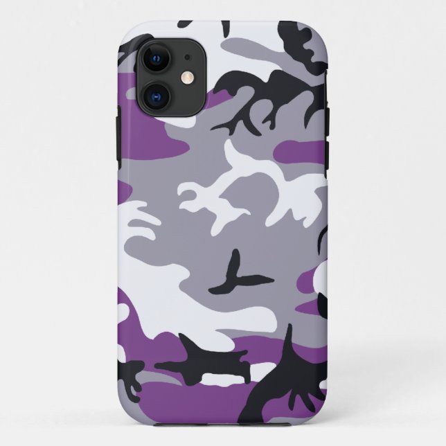 Coques Case-Mate iPhone Camouflage pourpre (Dos)