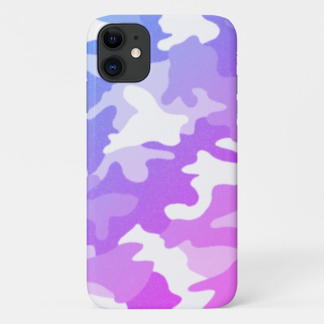 Coques Case-Mate iPhone Camouflage pourpre (Dos)