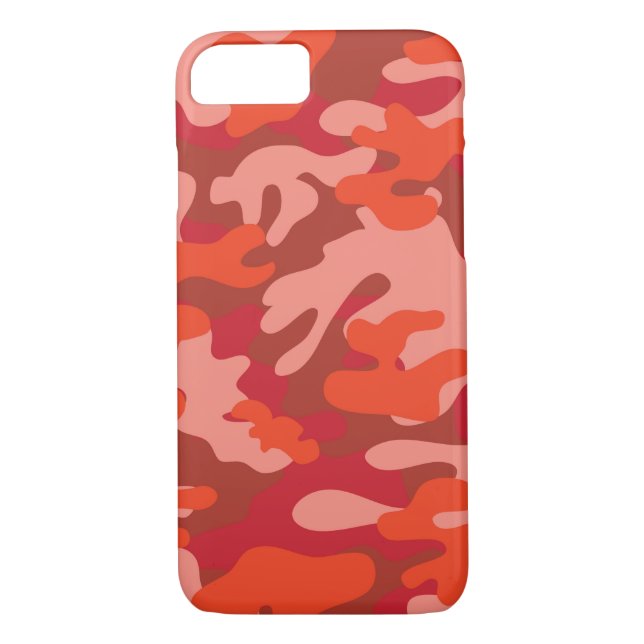 Coques Case-Mate iPhone Camouflage rouge (Dos)