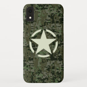 Coque Case-Mate Pour iPhone Camouflage vert étoile au crépuscule Vintage
