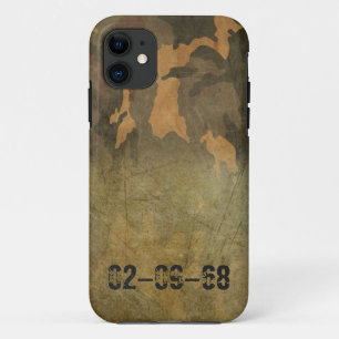 Case-Mate iPhone Case Camouflage vert olive beige symétrique grunge