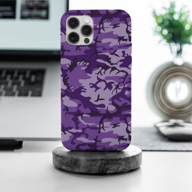 Coques Case-Mate iPhone Camouflage violet, Armée (Créateur téléchargé)