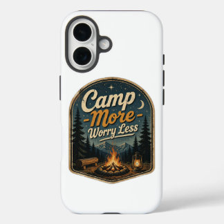 Coque Pour iPhone 16 Camping plus, soucis moins – Aventure de camping v
