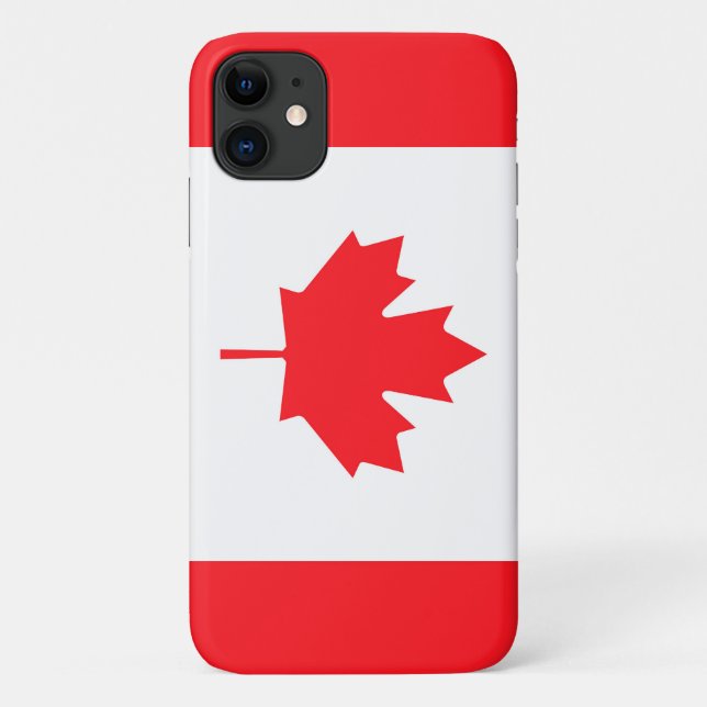 Coques Case-Mate iPhone Canadian Flag Cell Phone Case (Dos)