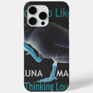 Coque iPhone 15 Pro Max Canard avec moi se réveille comme ça & Hakuna Mata
