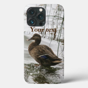 Case-Mate iPhone Case Canard gris sur la nuit du lac
