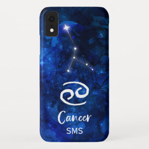 Case-Mate iPhone Case Cancer Constellation Zodiaque Galaxie bleue Monogr
