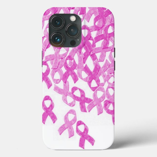 Coques Case-Mate iPhone Cancer du sein Pink Velvet Ribbon (Verso)