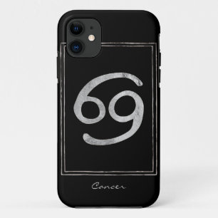 Case-Mate iPhone Case Cancer le crabe martelé argent zodiac anniversaire