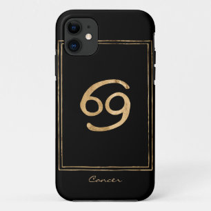 Case-Mate iPhone Case Cancer le crabe martelé or zodiaque anniversaire
