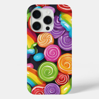 Coque iPhone 15 Pro Canettes arc-en-ciel