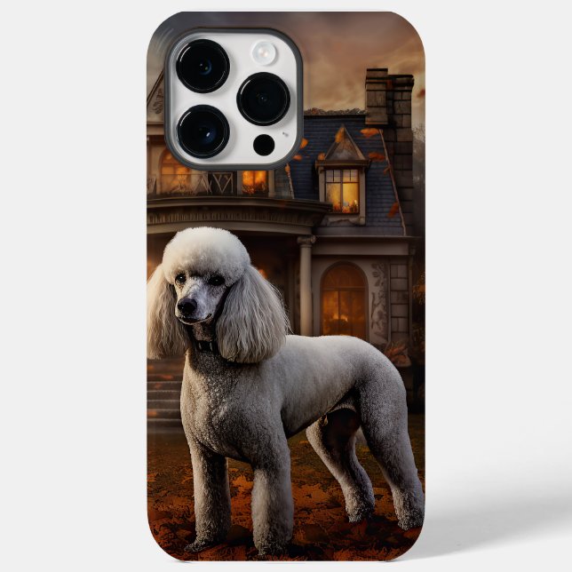 Coques Case-Mate iPhone Caniche Halloween Effrayant (Verso)
