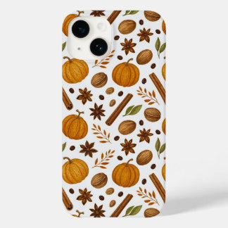 Coque Pour iPhone 14 Cannelle d'épices de récolte d'automne et Motif Ci