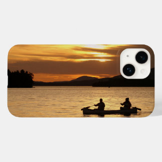 Coque Pour iPhone 14 Canoë coucher de soleil