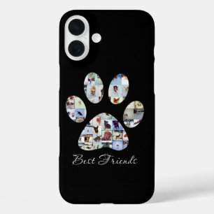 Coques iPhone 16 Plus Canvas photo Empreinte de patte de chien, Canvas d