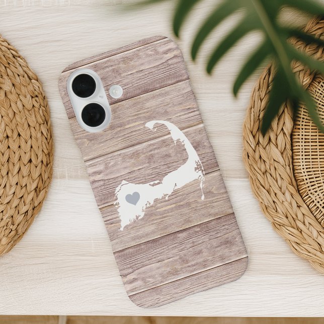 Coques Case-Mate iPhone Cape Cod Silhouette Rustique Look Bois (Créateur téléchargé)
