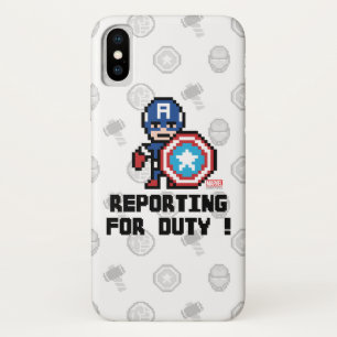 Coques Pour iPhone Capitaine America 8Bit - À la tâche !