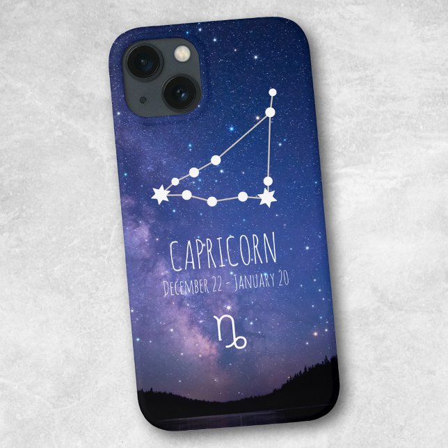 Coques Case-Mate iPhone Capricorne | Constellation Zodiaque personnalisée (Créateur téléchargé)