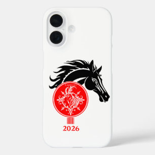 Coque Pour iPhone 16 Capricorne x Année du Cheval 2026