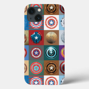 Case-Mate iPhone Case Captain America 75e anniversaire Patchwork Bouclie