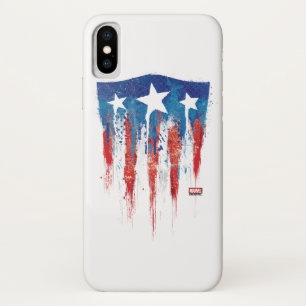 Etui iPhone Case-Mate Captain America Bouclier Rétro Traits de Pinceau