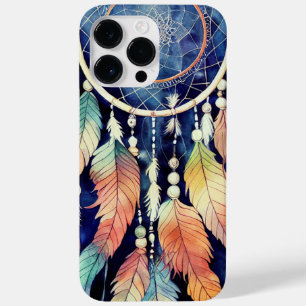 COQUE POUR POUR iPhone 14 PRO MAX CAPTEUR DE RÊVES À L'AQUARELLE ET PLUMES