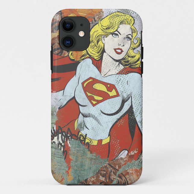 Coques Case-Mate iPhone Capteurs de bande dessinée Supergirl 2 (Dos)