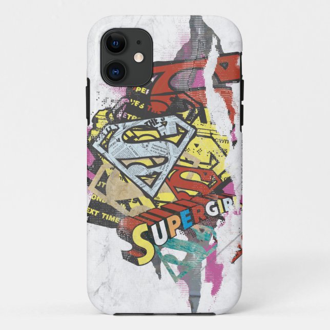 Coques Case-Mate iPhone Capteurs de bande dessinée Supergirl 4 (Dos)