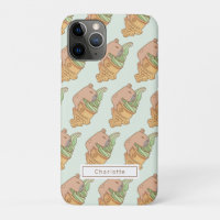 capybara et motif à la crème glacée taiyaki