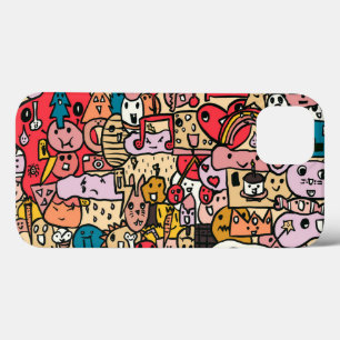Case-Mate iPhone Case Caractère du dessin Main tiré Jeu Motif enfants