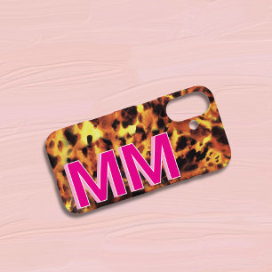 Coque Pour iPhone 16 Carapace de Tortue Rose Monogrammée